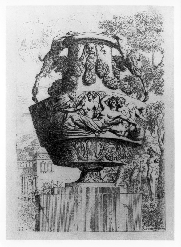 Damery J. (1657), Vaso con satiri e ninfe
