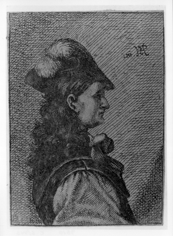 Schönfeld J. H. (1656 circa), Figura maschile con cappello piumato 2/2