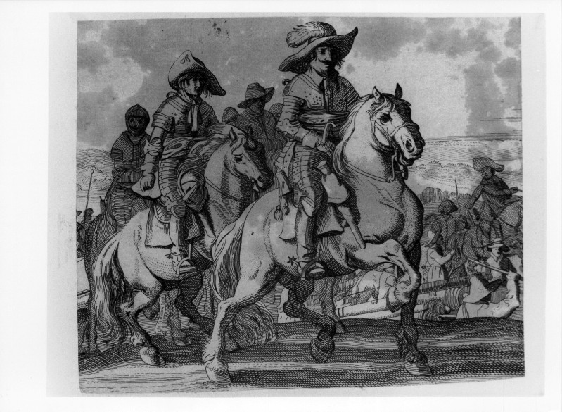 Ambito fiammingo (1650 circa), Condottieri e soldati a cavallo