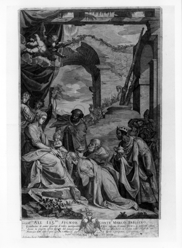Sadeler J. (1600-1620), Adorazione dei Magi