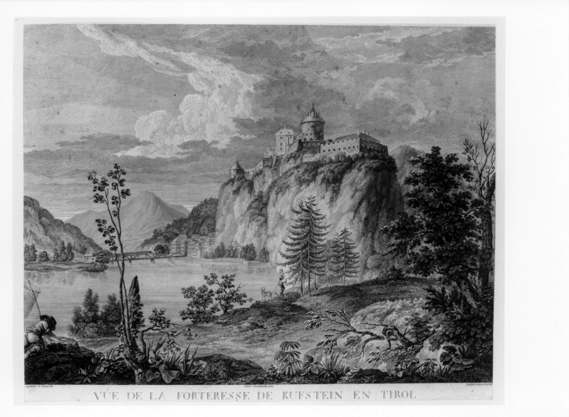 Zancon G. (1802-1804 circa), Veduta della fortezza di Kufstein in Tirolo