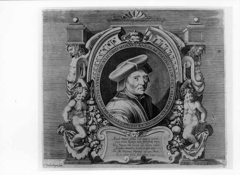 Krüger D. (1617), Frontespizio con ritratto di Andrea del Sarto