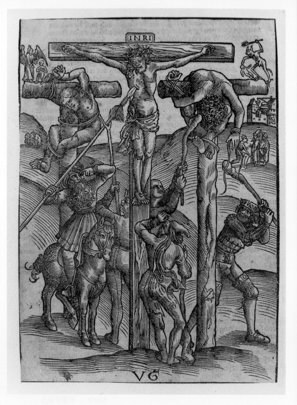 Graf U. il Vecchio (1507 circa), Longino trafigge il fianco di Gesù Cristo