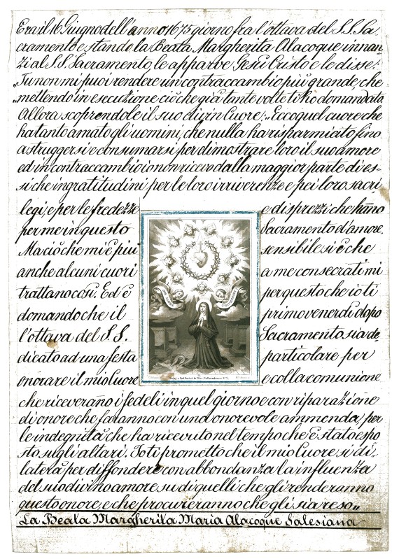 Hofmann M. sec. XIX, S. Margherita Maria Alacoque