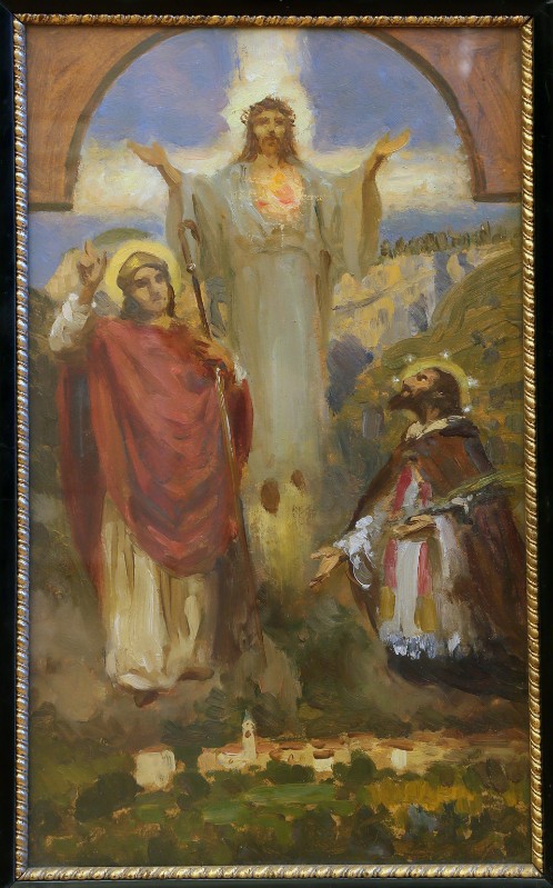 Corompai D. (1929), S. Cuore di Gesù tra S. Vigilio e S. Giovanni Nepomuceno