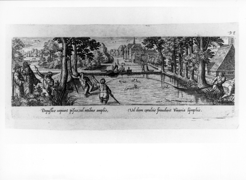 Galle P. (1582), Pesca in bacino