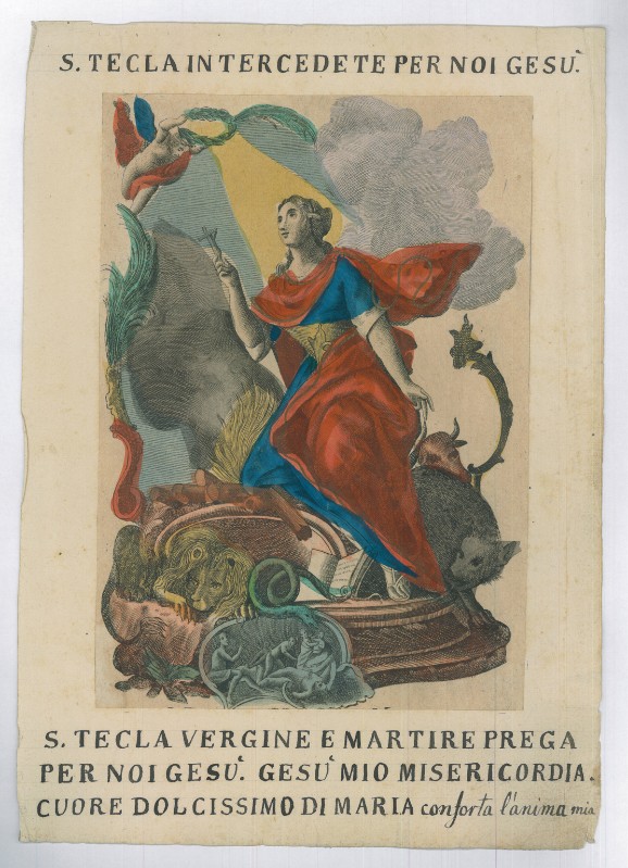 Calcografia Remondini sec. XVIII, S. Tecla