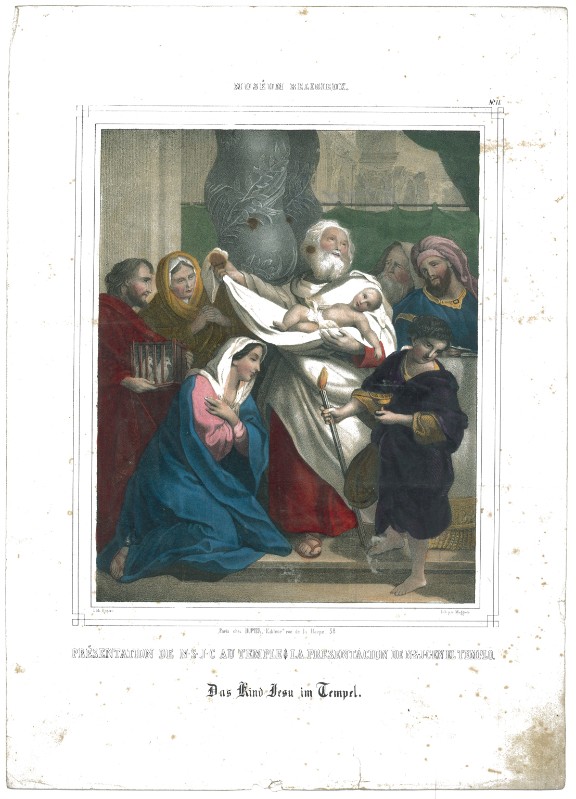 Stamperia Dopter e Maggiolo sec. XIX, Presentazione di Maria bambina al tempio