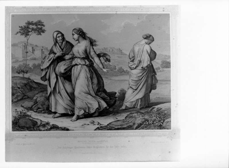 Herwegen P. (1863), Noemi con le nuore Ruth e Orpa