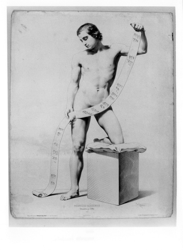 Julien B. R. sec. XIX, Nudo virile con filatterio