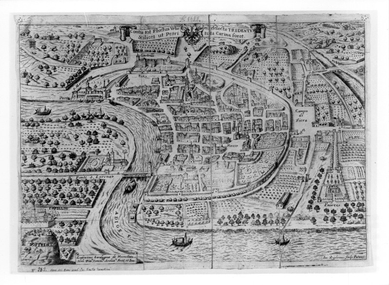 Ruffoni G. (1673), Pianta della città di Trento