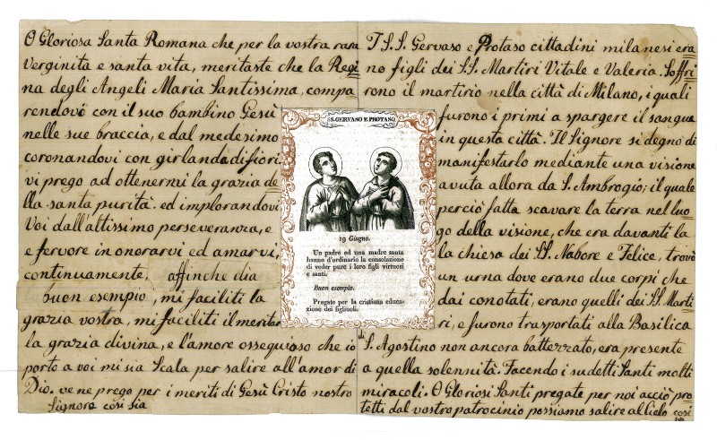 Stamperia Carrara M. (1840 circa), Ss. Gervasio e Protasio