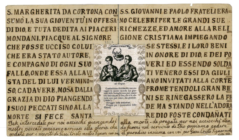 Stamperia Carrara M. (1840 circa), Ss. Giovanni e Paolo