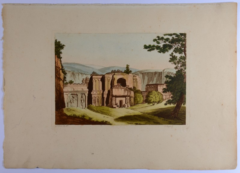 Zancon G.-Rossi L. A. (1816 circa), Veduta dell'ingresso di un tempio indiano
