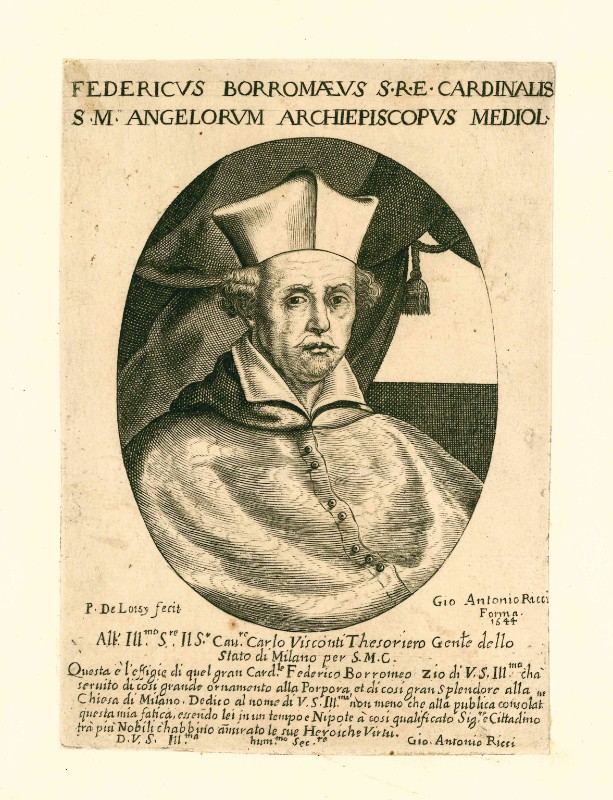 De Loisy P. (1644 circa), Ritratto del cardinale Federico Borromeo