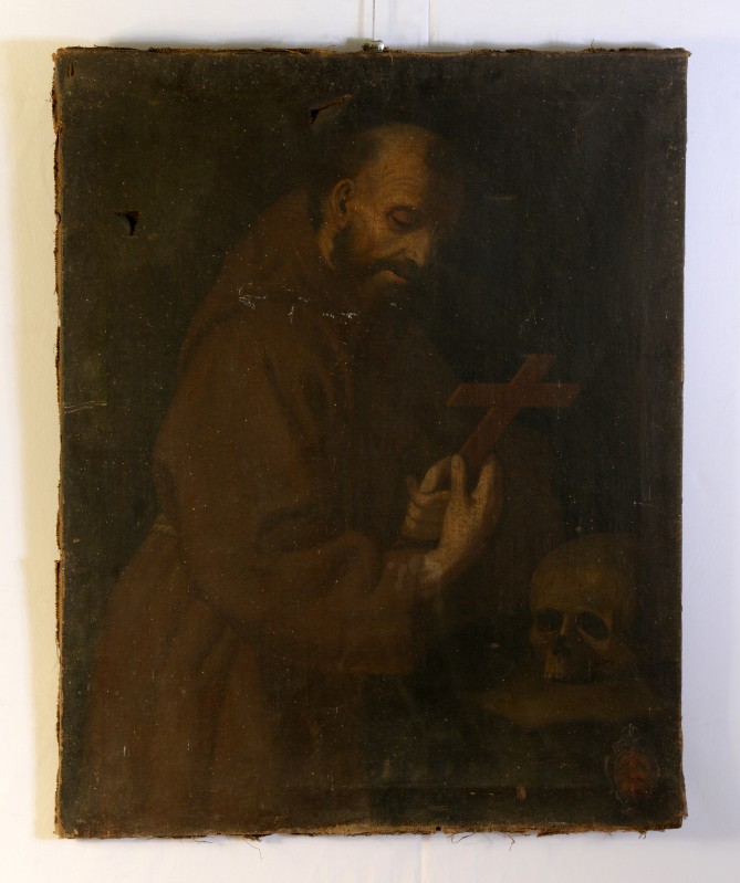 Ambito trentino metà sec. XVII, S. Francesco d'Assisi in preghiera