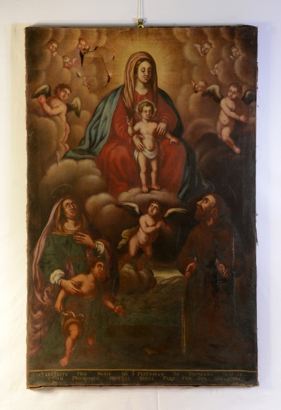 Ambito trentino (1687 circa), Madonna con Gesù Bambino in gloria e santi
