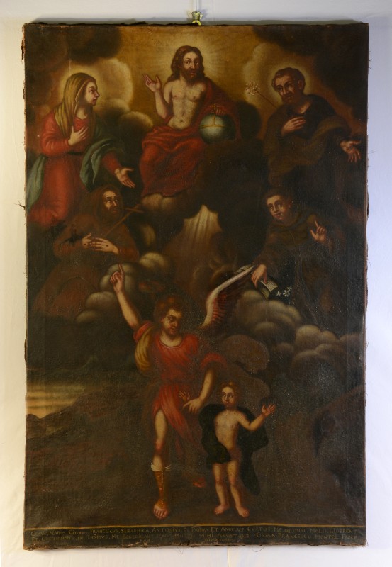 Ambito trentino (1687 circa), Gesù Cristo in gloria e santi