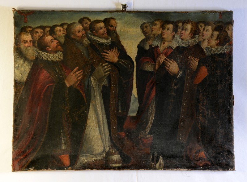 Attribuito a Frigimelica F. (1610-1620 circa), Confratelli in preghiera