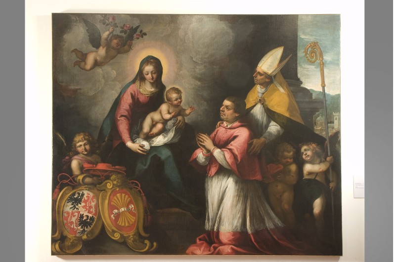 Polacco M. T. (1614-1620 circa), S. Vigilio presenta Bernardo Cles alla Madonna