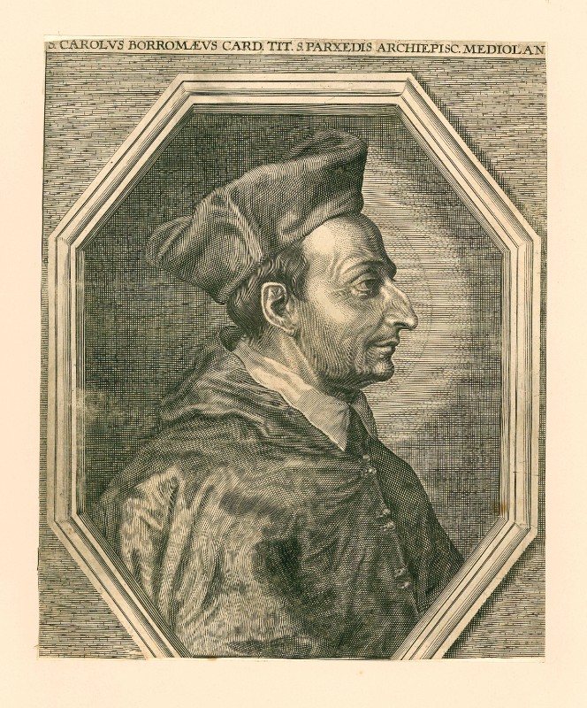 Ambito italiano sec. XVII, S. Carlo Borromeo