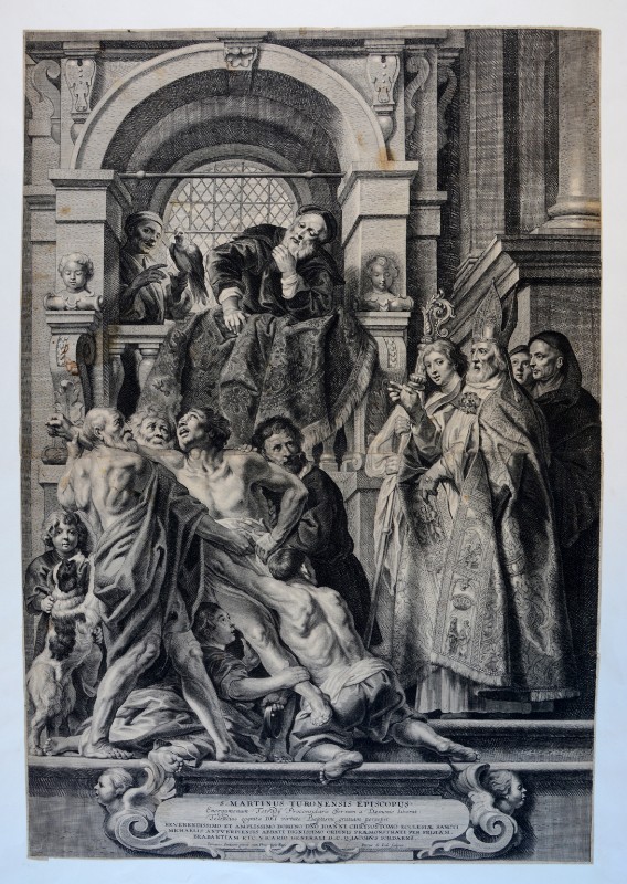De Jode P. secondo quarto sec. XVII, Miracolo di S. Martino