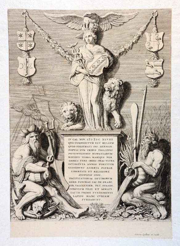 Quellinus H. (1664-1665), Monumento per la fondazione del Municipio di Amsterdam