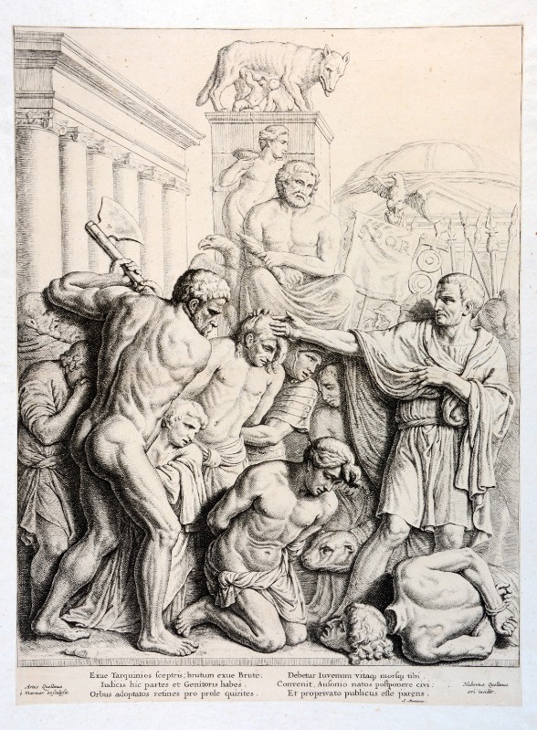 Quellinus H. (1664-1665), Lucio Giunio Bruto condanna a morte i propri figli