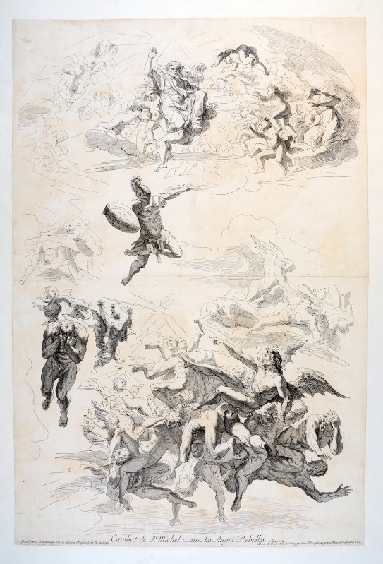 Simonneau C. L. (1689), San Michele arcangelo scaccia gli angeli ribelli