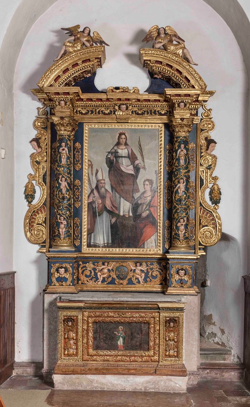 Bottega trentina metà sec. XVII, Altare di S. Lucia