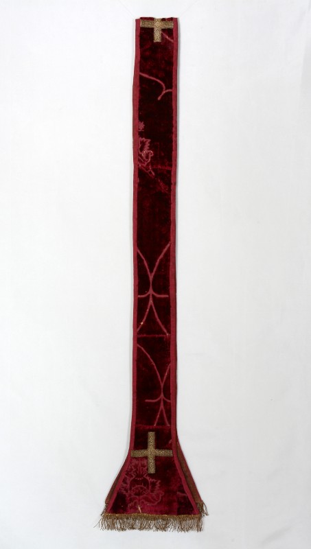 Manifattura veneziana metà sec. XV, Stola rossa