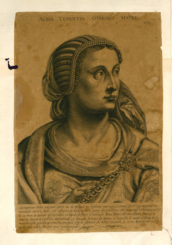 Daret P. seconda metà sec. XVII, Ritratto di Alba Terenzia