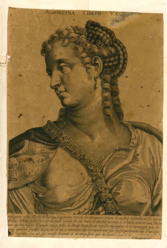 Daret P. seconda metà sec. XVII, Ritratto di Agrippina
