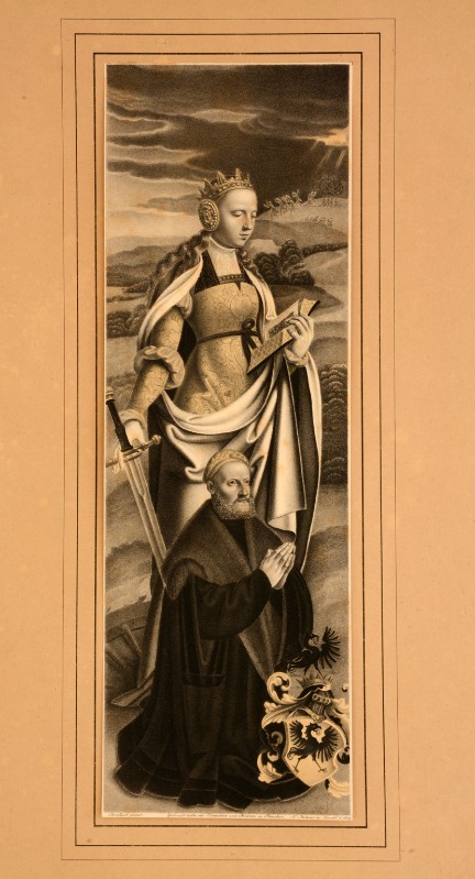 Strixner J. N.-Heindel C. (1829), S. Caterina d'Alessandria e donatore