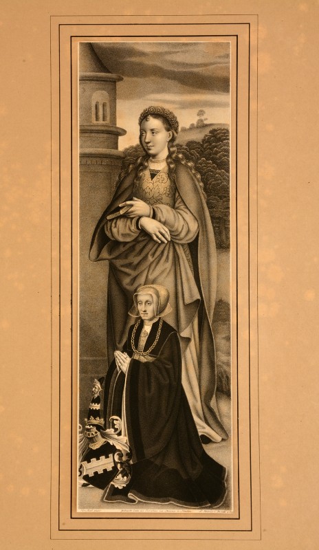 Strixner J. N.-Heindel C. (1829), S. Barbara e donatrice