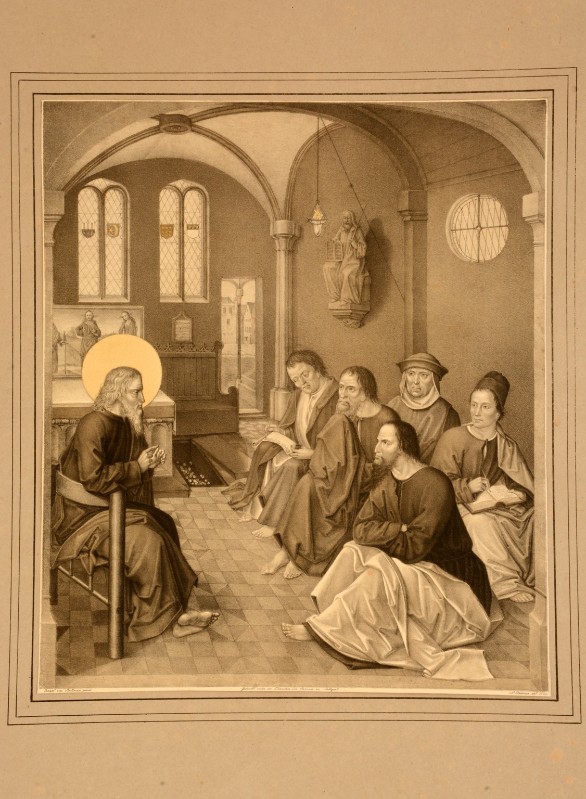 Strixner J. N. (1821), S. Giovanni Evangelista insegna ai discepoli