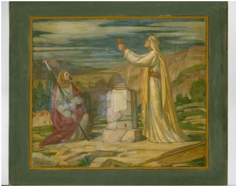 Melchiori V. (1943), Melchisedec offre il pane e il vino