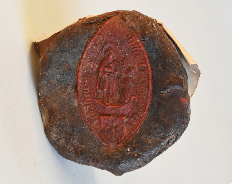 Bottega tirolese (1471-1477), Tappo di reliquiario con sigillo di B. Tuberflug