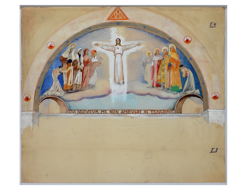 Piccinini C. (1925-1938), Gesù Cristo in gloria e santi