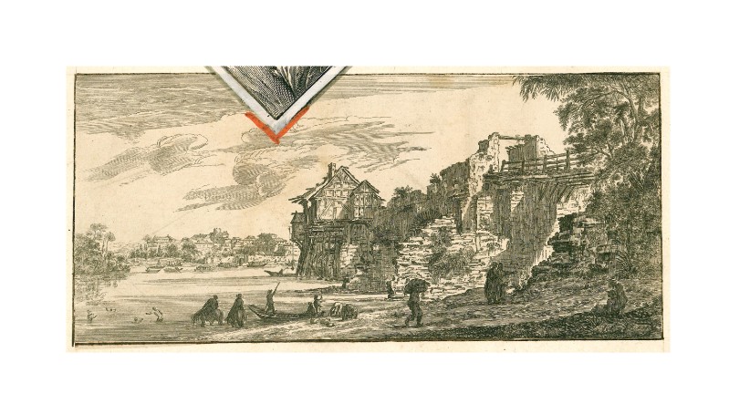 Goyrand C. seconda metà sec. XVII, Veduta del villaggio di Charenton-le-Pont