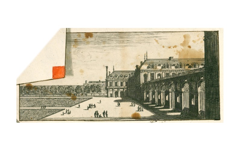 Silvestre I. metà sec. XVII, Veduta di Palazzo Reale a Parigi