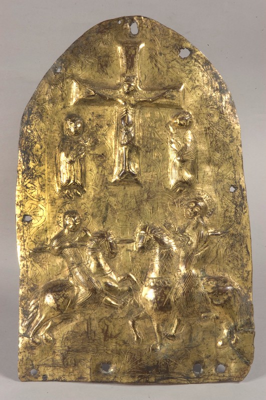 Bottega lombarda seconda metà sec. XIII, Bassorilievo con martirio di Adelpreto