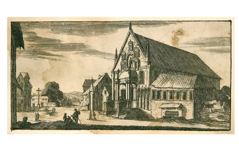 Ambito olandese sec. XVII, Veduta di una chiesa