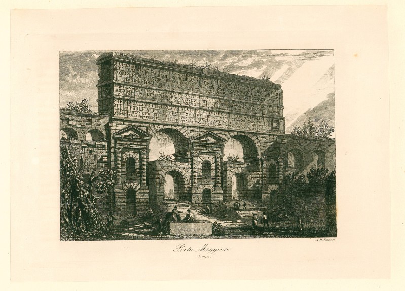 Payne A. H. metà sec. XIX, Veduta di Porta Maggiore a Roma