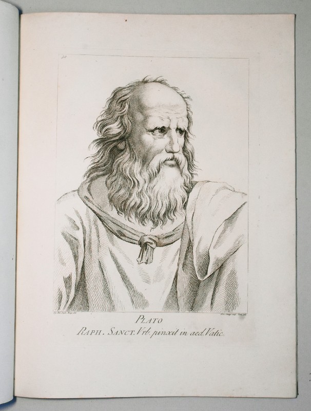 Cunego D. (1783), Ritratto di Leonardo da Vinci come Platone