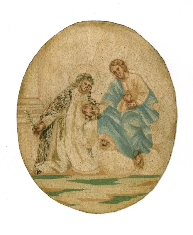 Manif. trentina (?) sec. XVII, Visione di S. Caterina da Siena
