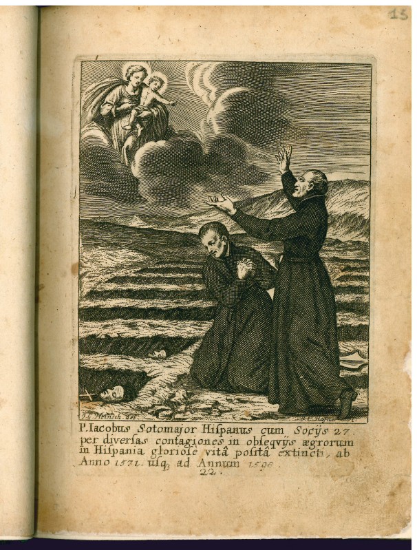 Hafner J. C. inizio sec. XVIII, Padre Giacomo Sotomajor invoca la Madonna