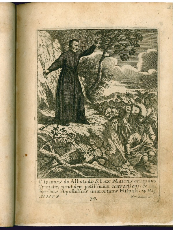 Kilian J. W. P. inizio sec. XVIII, Padre Giovanni de Albotodo predica