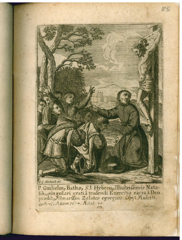 Kilian J. inizio sec. XVIII, Padre Guglielmo Batheo predica