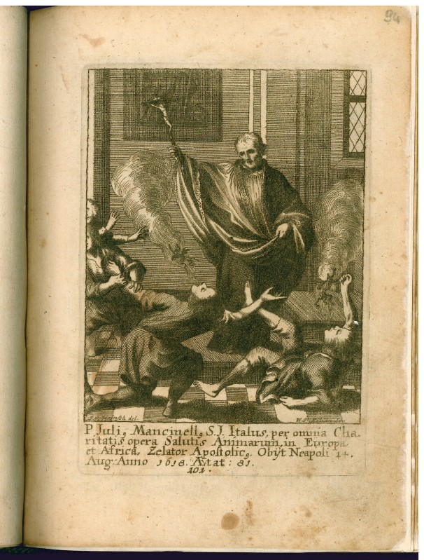 Kilian J. W. P. inizio sec. XVIII, Padre Giulio Mancinelli esorcizza